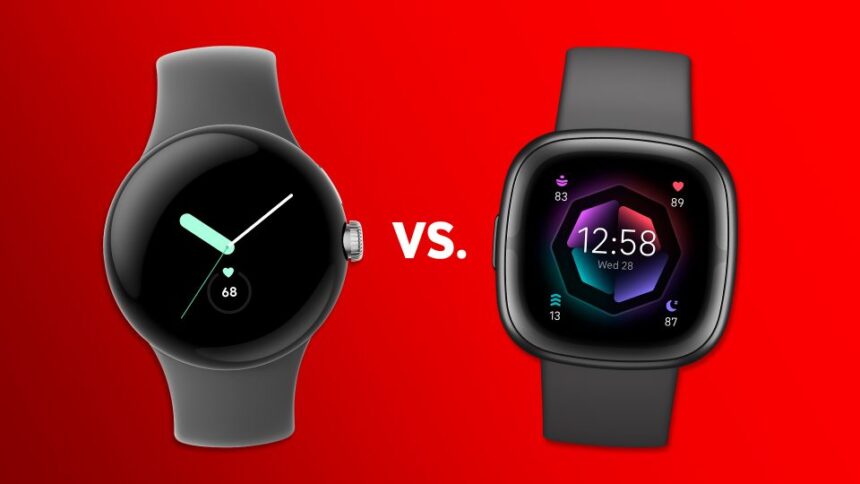Pixel Watch vs Fitbit Sense 2